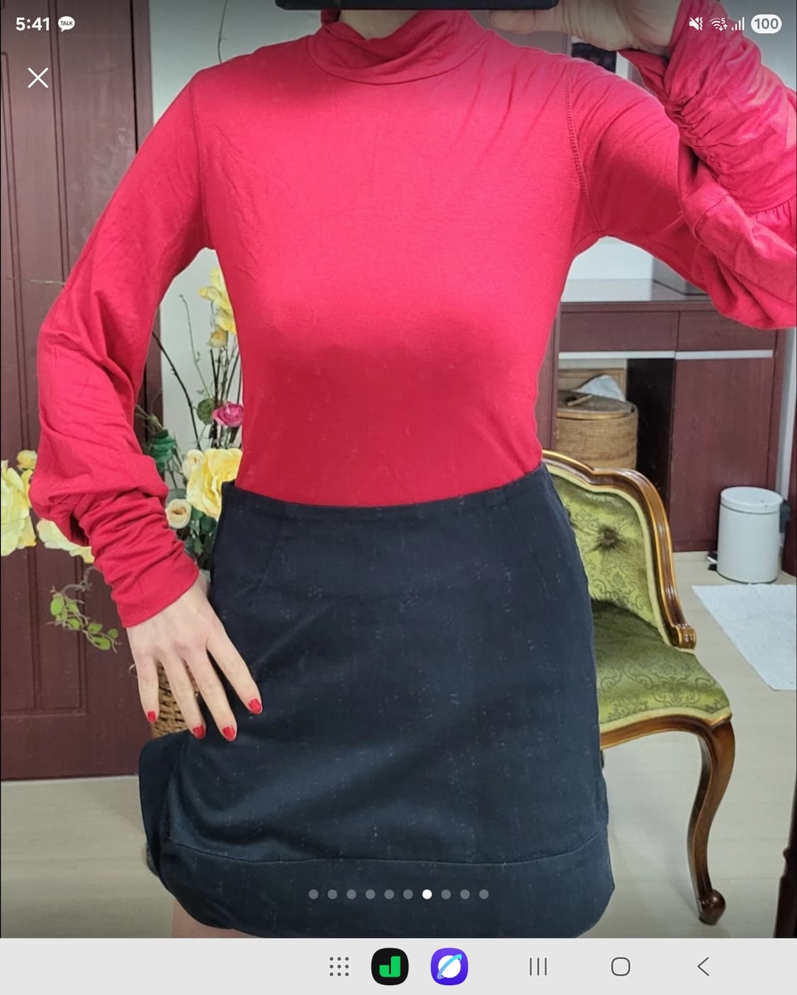 새상 프랑스 모르간 로맨틱 나팔소매 모달 셔츠  상품이미지7