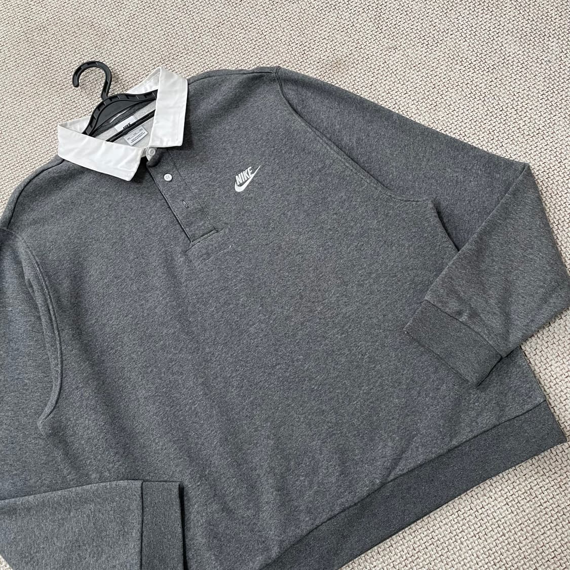 2XL  나이키 기모 긴팔카라 맨투맨 9374 상품이미지3