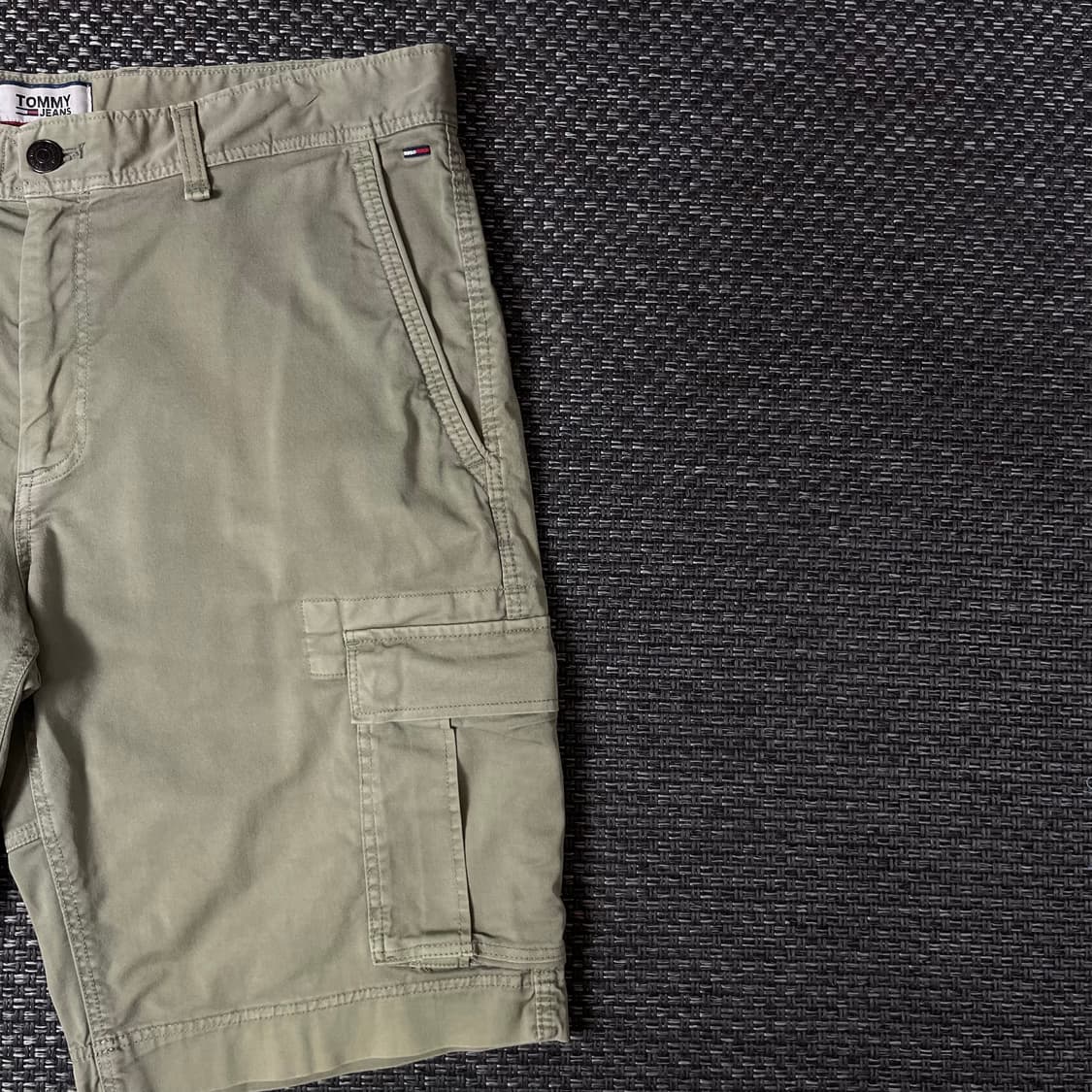 (34) 타미 진스 카키 조거 하프 팬츠 상품이미지3