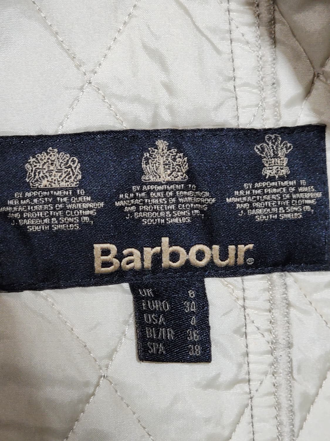 (S) 바버 퀼팅자켓 인터내셔널 누빔점퍼 매장판  상품이미지4