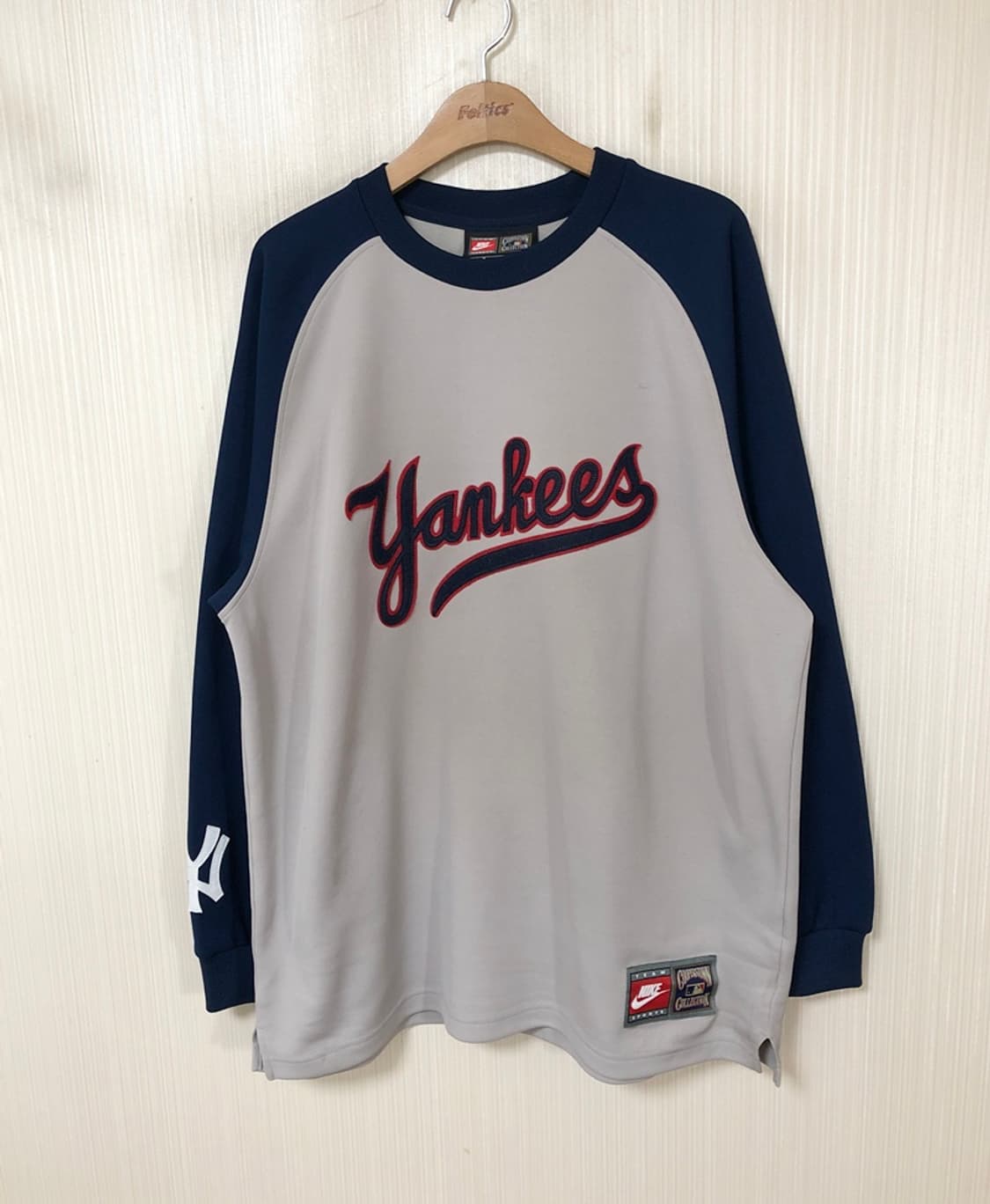MLB 나이키 쿠퍼스타운컬렉션 뉴욕양키스 레트로티셔츠 M #8 요기 베라 상품이미지1