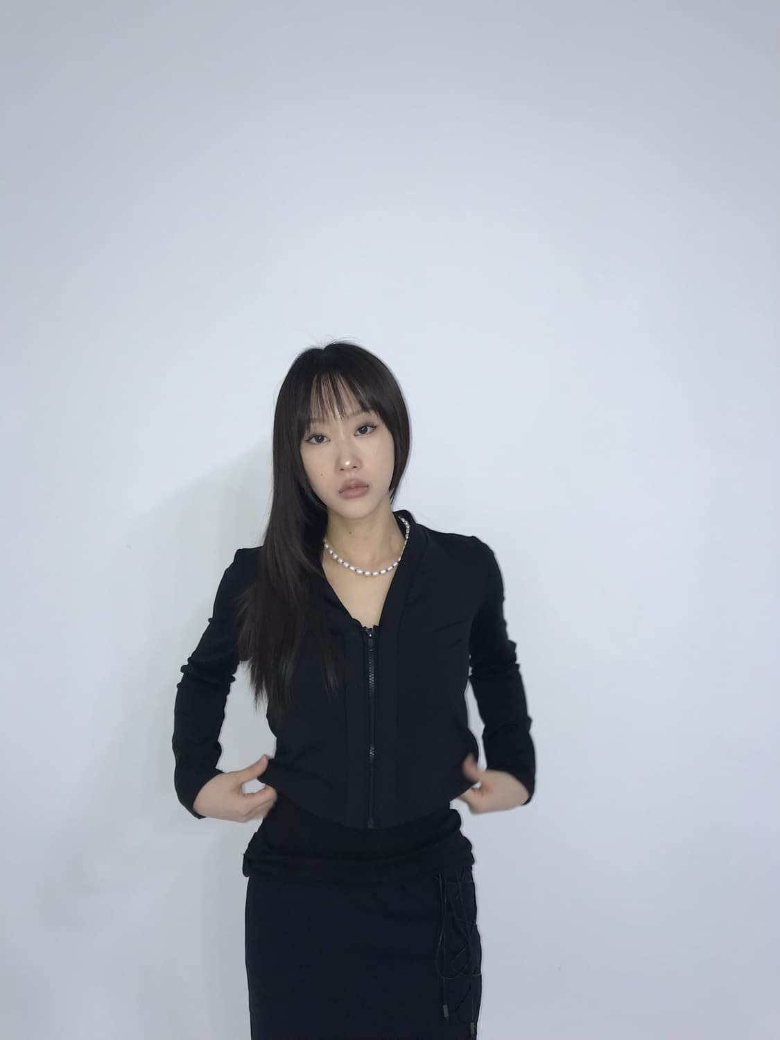 크롭 블랙 자켓 상품이미지2