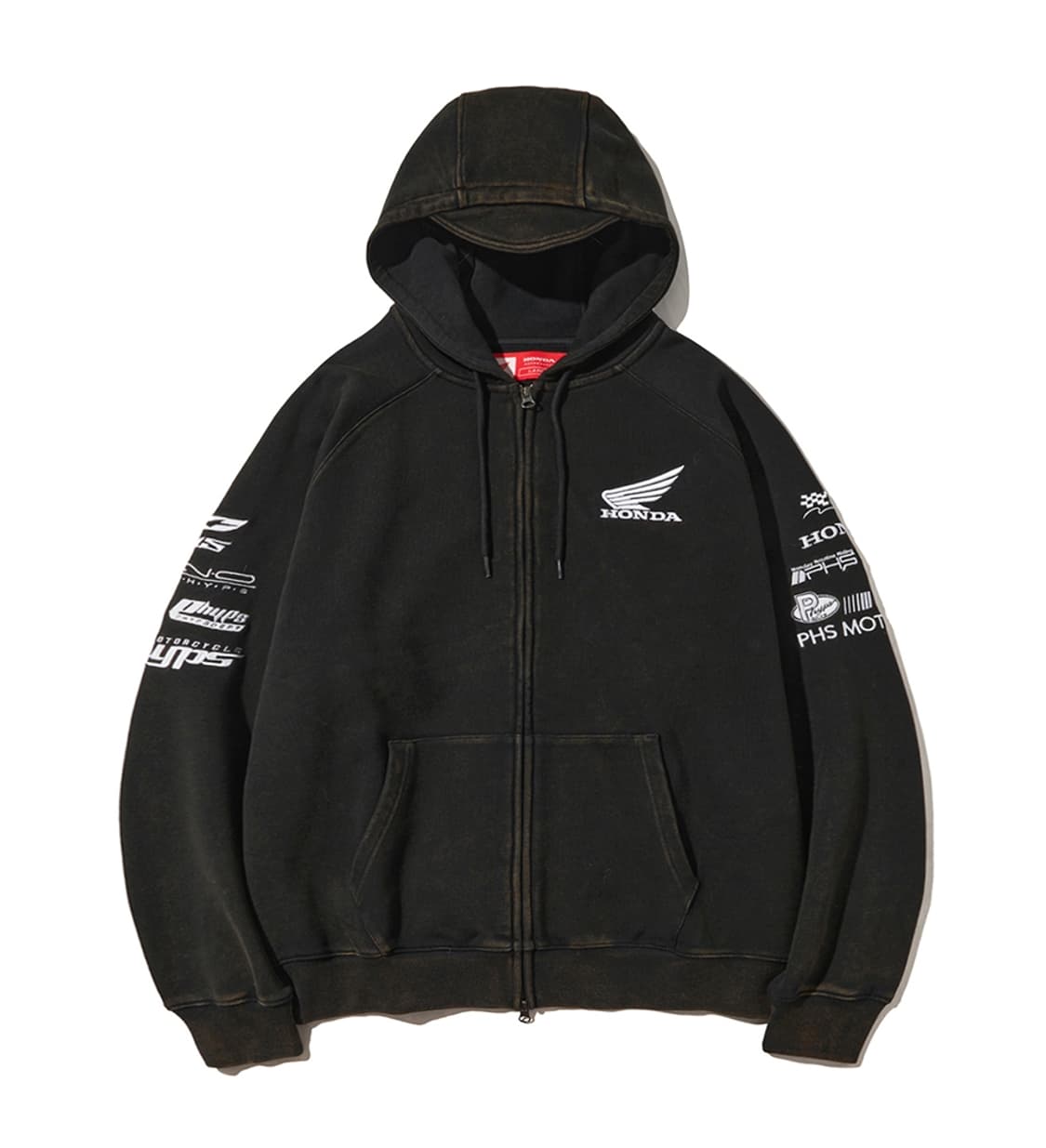 혼다 Honda 레이싱 워시드 바이커 후드집업

 상품이미지7