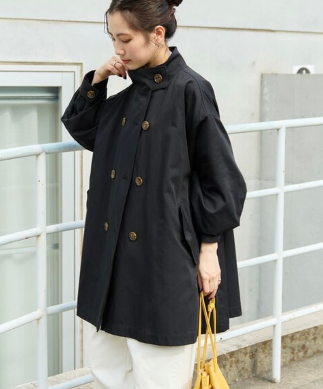 프릭스스토어 스탠카라 숏코트 (블랙 F) 상품이미지7