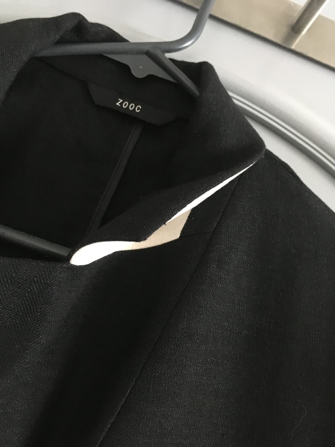 22ss 주크 ZOOC 레터링 포인트 린넨 크롭자켓 55사이즈 상품이미지8