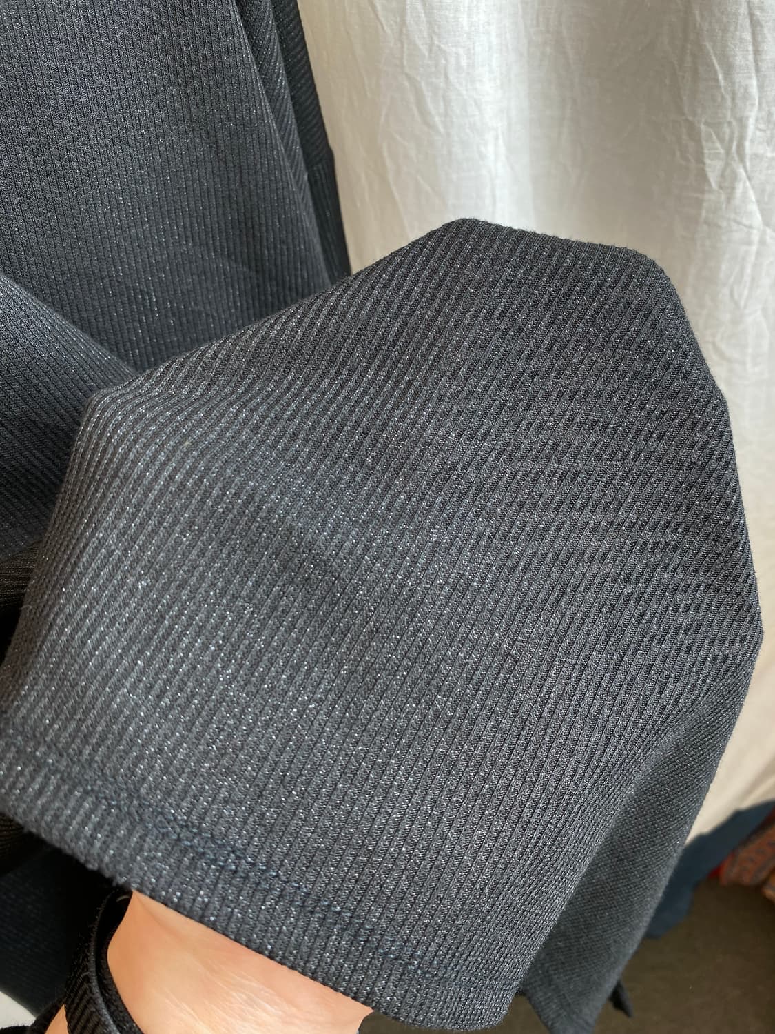 블랙 글리터 탑(XL) 상품이미지7