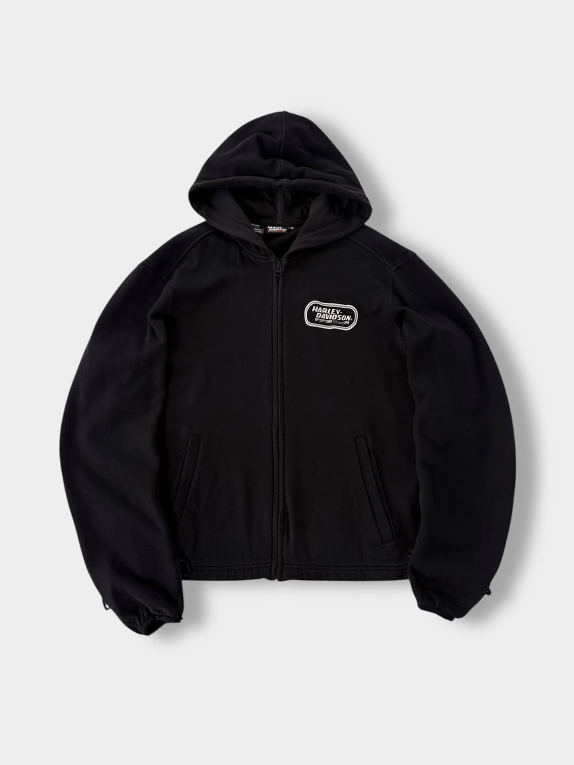 할리데이비슨 00‘s 루즈핏 커브드 플리스 후드집업 상품이미지1