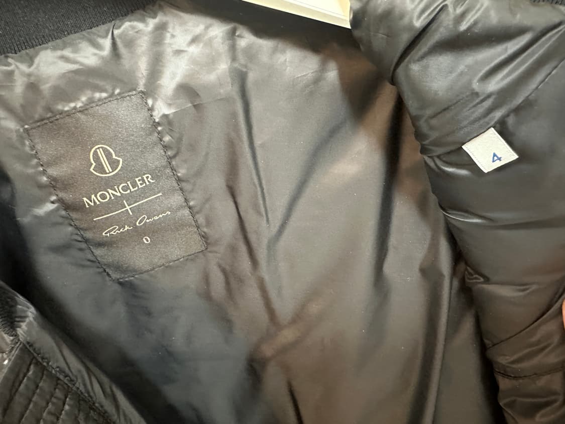 릭오웬스 x 몽클레어 메가펜타 플라이트 퀼팅 경량 상품이미지3