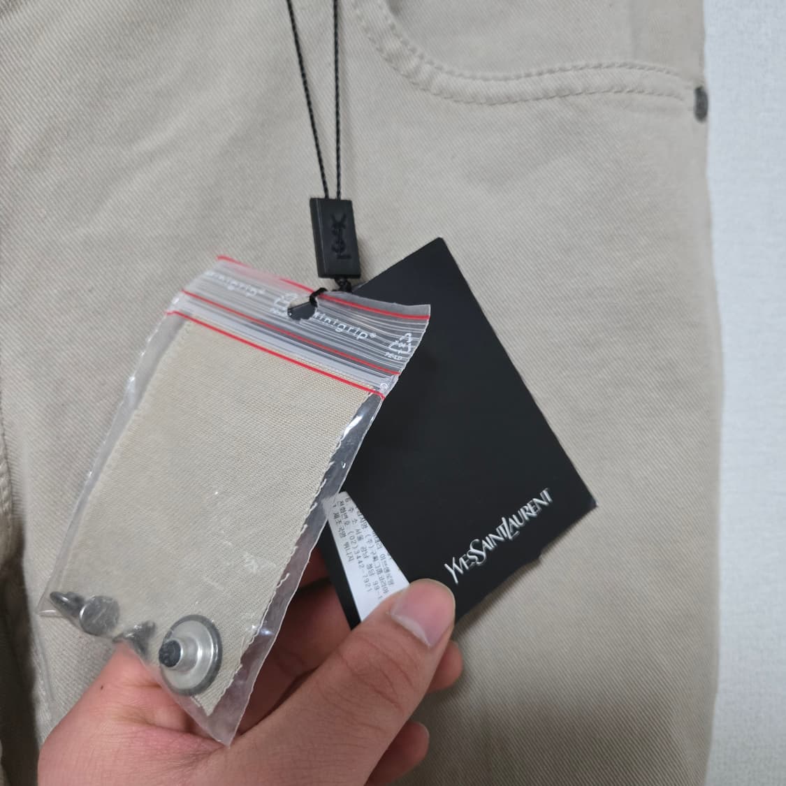 생로랑 Ysl 코튼 팬츠 (새상품) / 여성 바지 / 여자 바지 상품이미지2