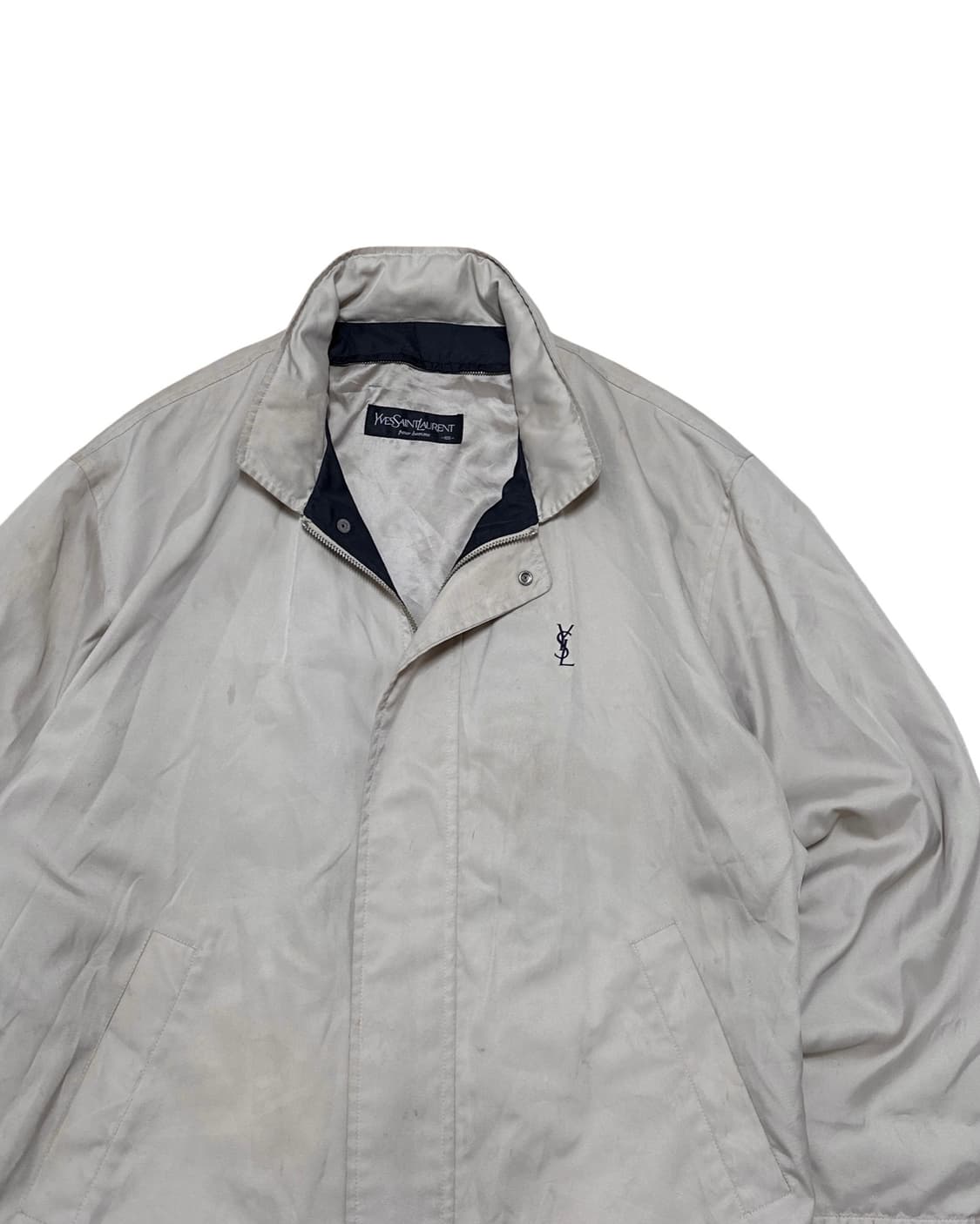 ysl 입생로랑 베이지 블루종 자켓 상품이미지2
