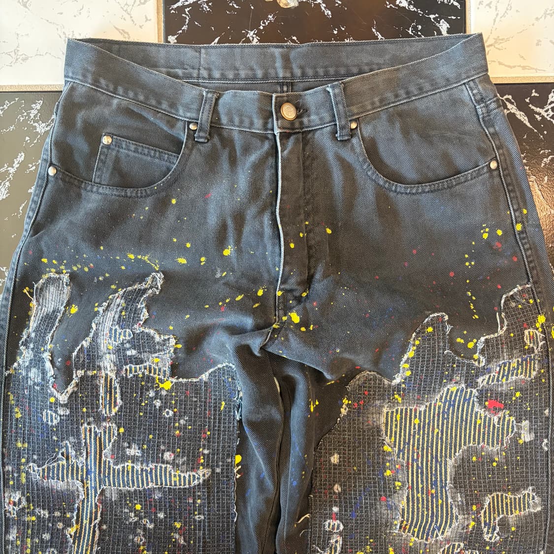camel denim hand stitch pants 상품이미지6