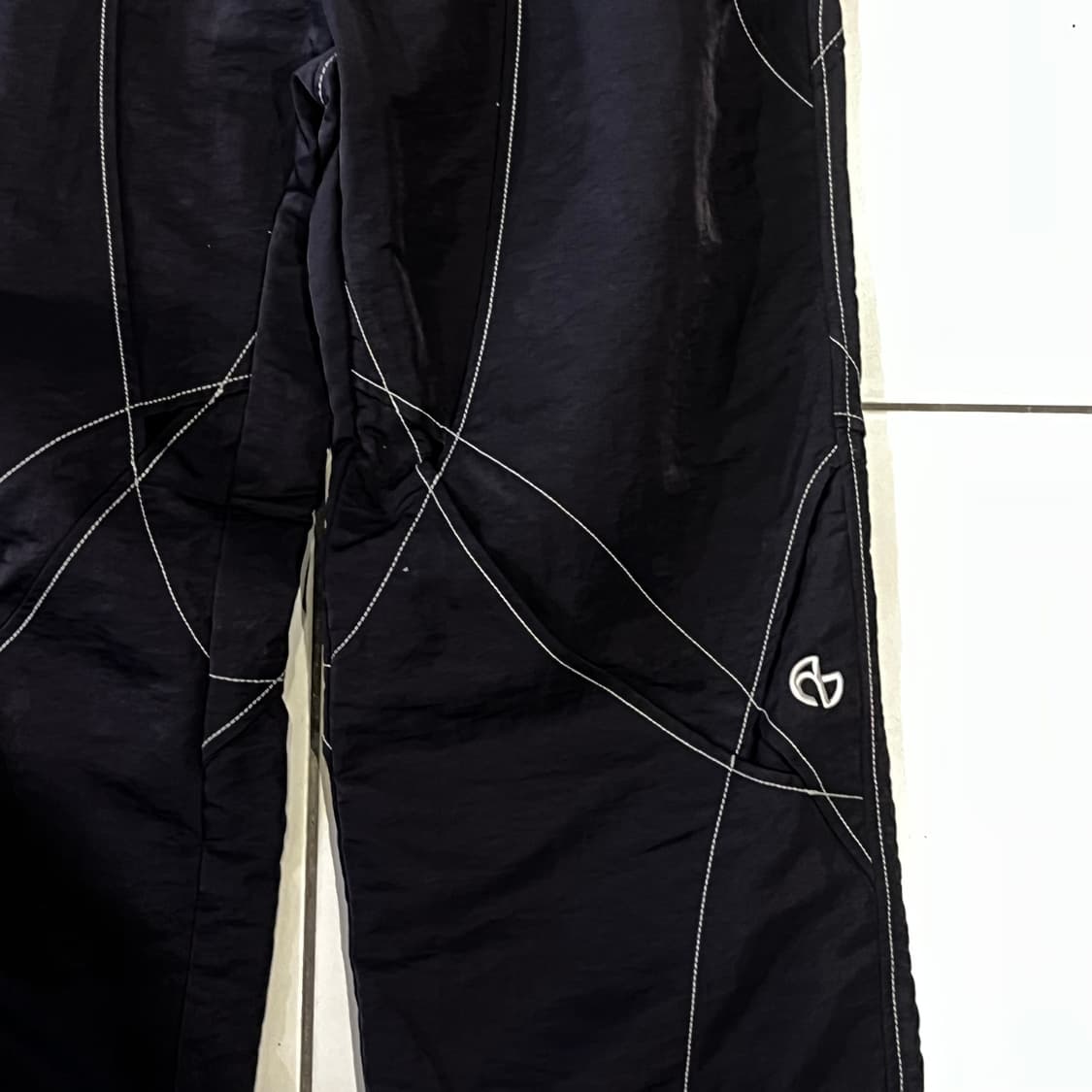 노매뉴얼 패널 레이어드 팬츠 네이비 L 새상품 상품이미지2