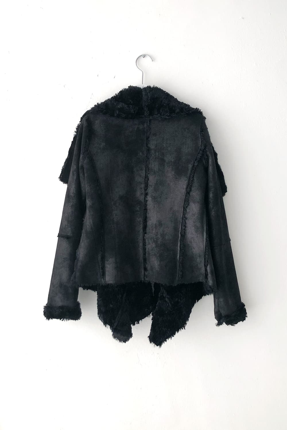 unbalanced flared fur jacket 상품이미지2