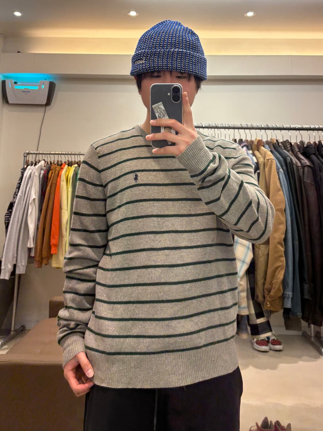 폴로 랄프로렌 스트라이프 램스울 니트 상품이미지8
