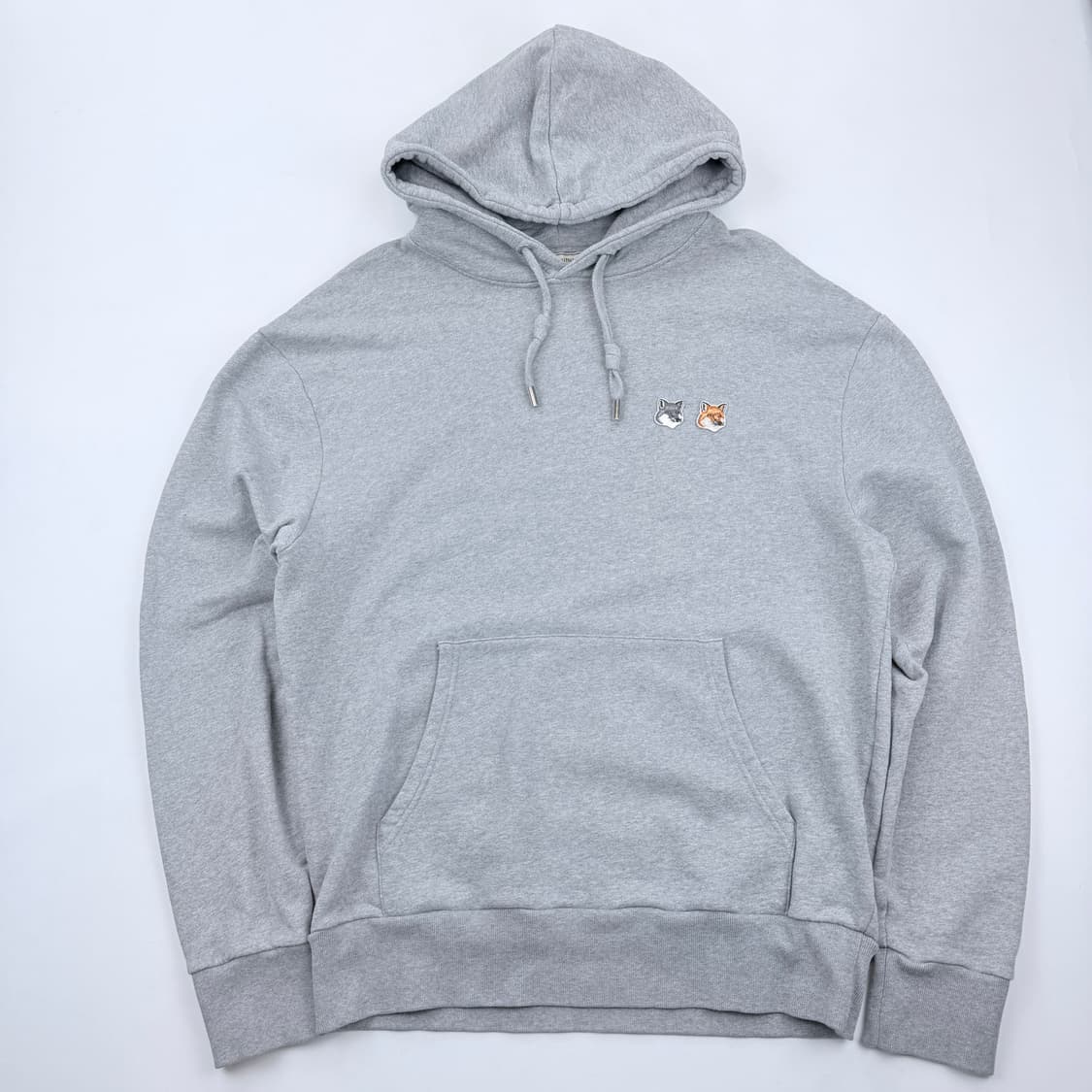 메종키츠네 더블 폭스 헤드 패치 후드티셔츠 상품이미지1