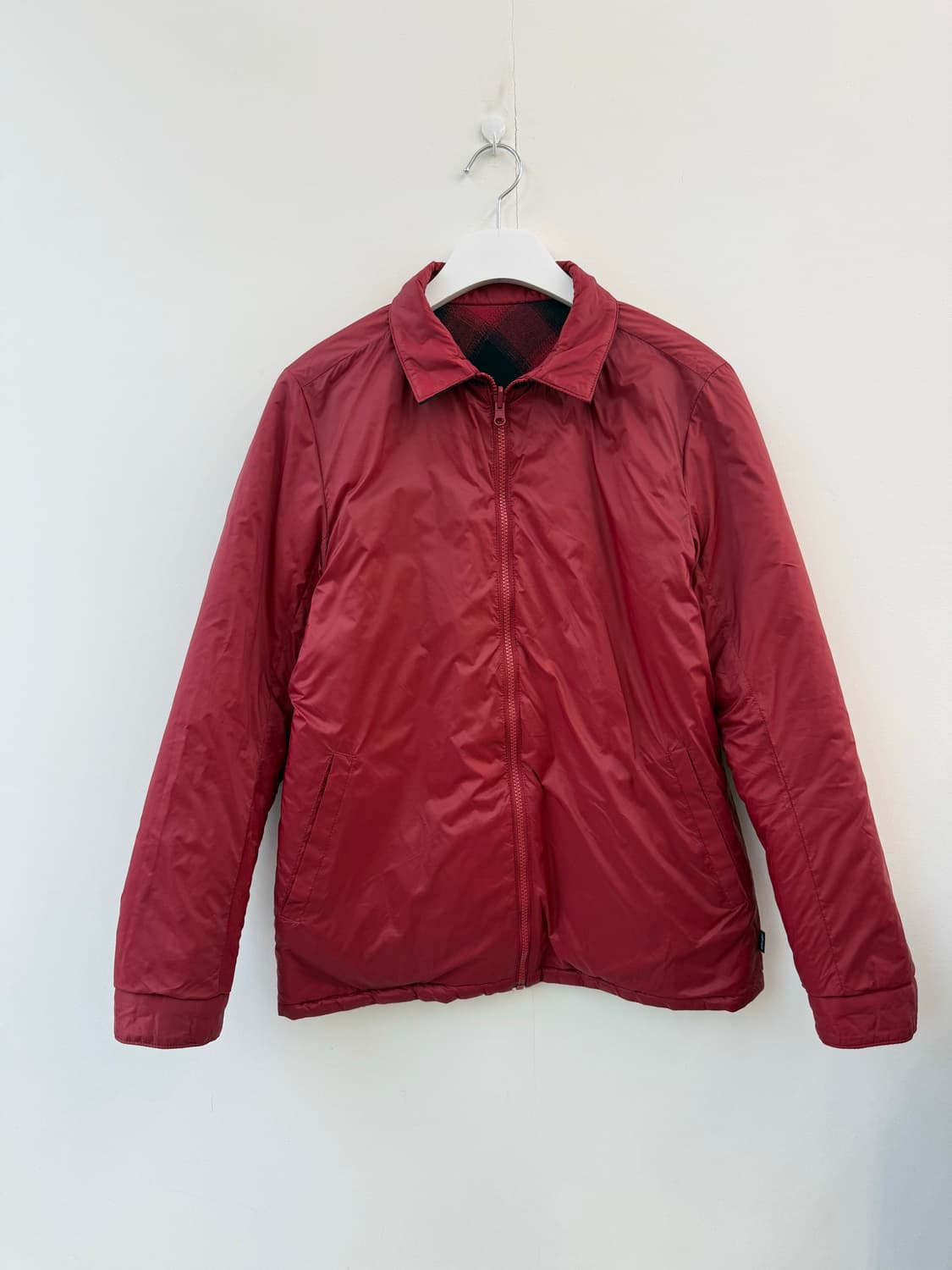 오클리 레드체크 리버시블 카라 점퍼 상품이미지7