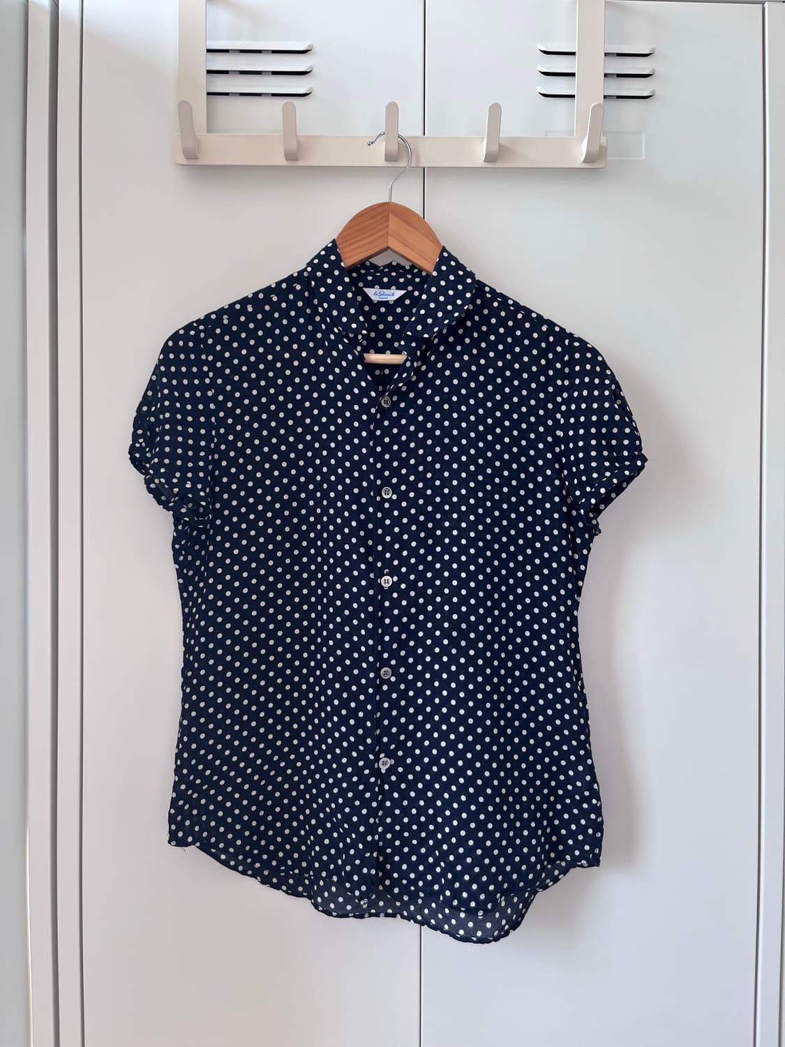 Leglarik France 도트 캡소매 블라우스 상품이미지3