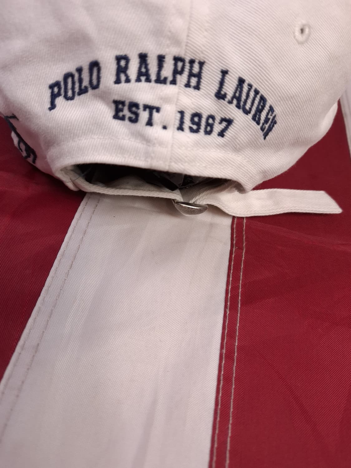 오리지날 90's 폴로 랄프로렌 성조기 화이트 볼캡 상품이미지5