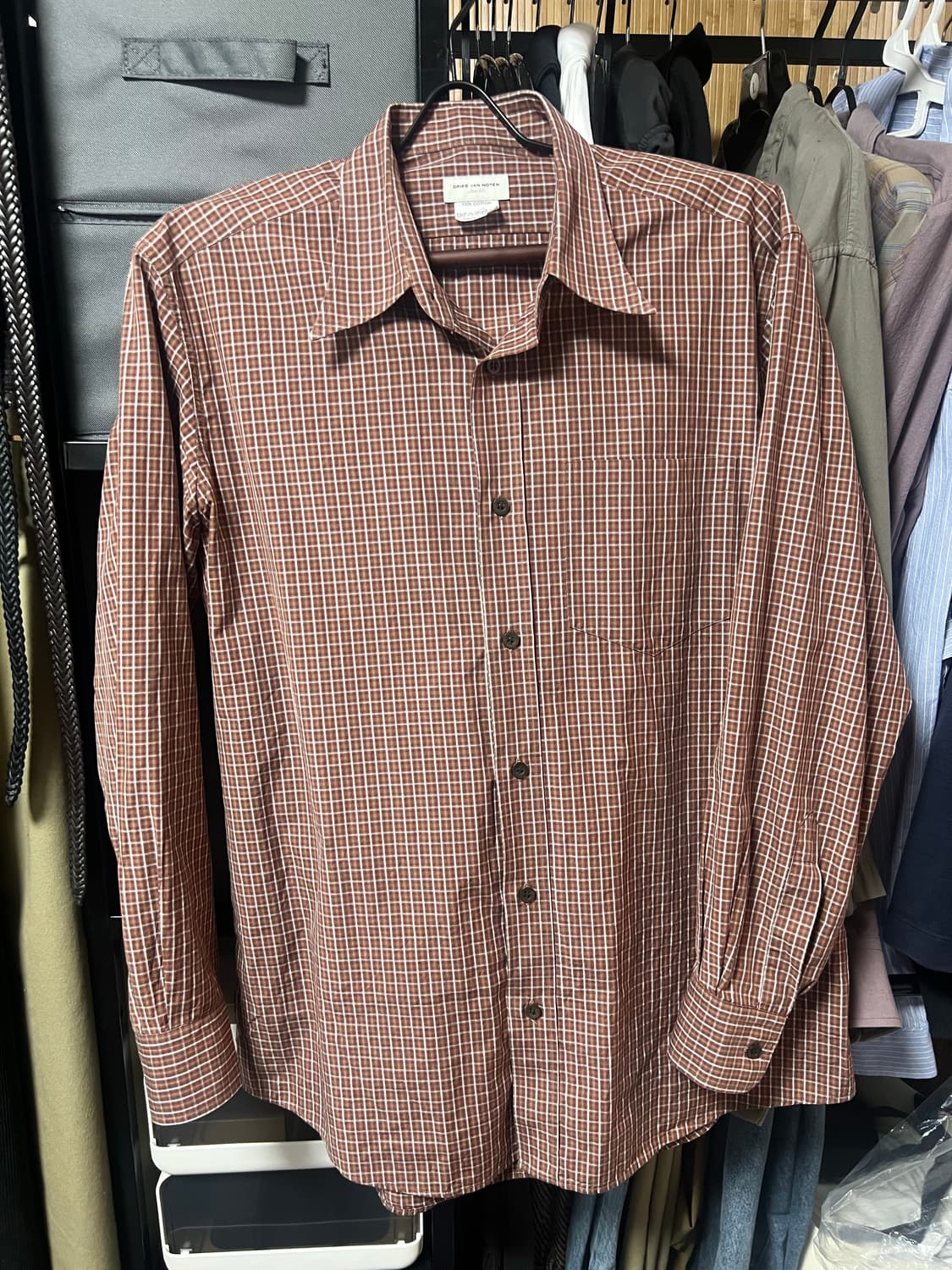 드리스반노튼 체크 셔츠 상품이미지2