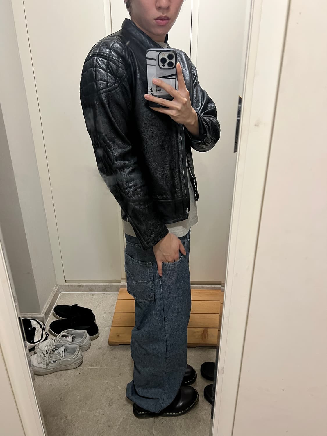 genuite leahter 라이더자켓 레더자켓 상품이미지6