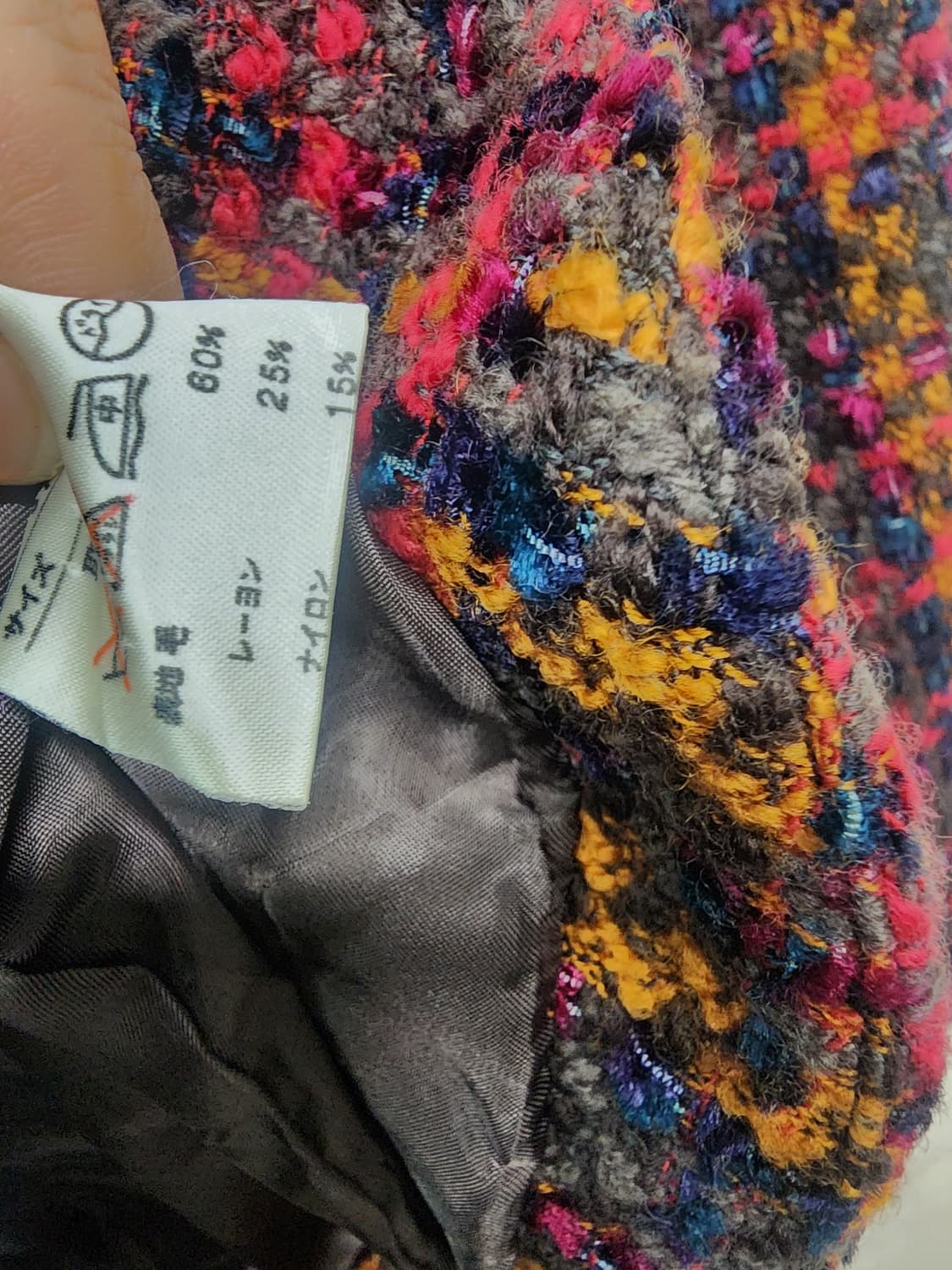 일본빈티지 울 트위드 자켓 상품이미지5