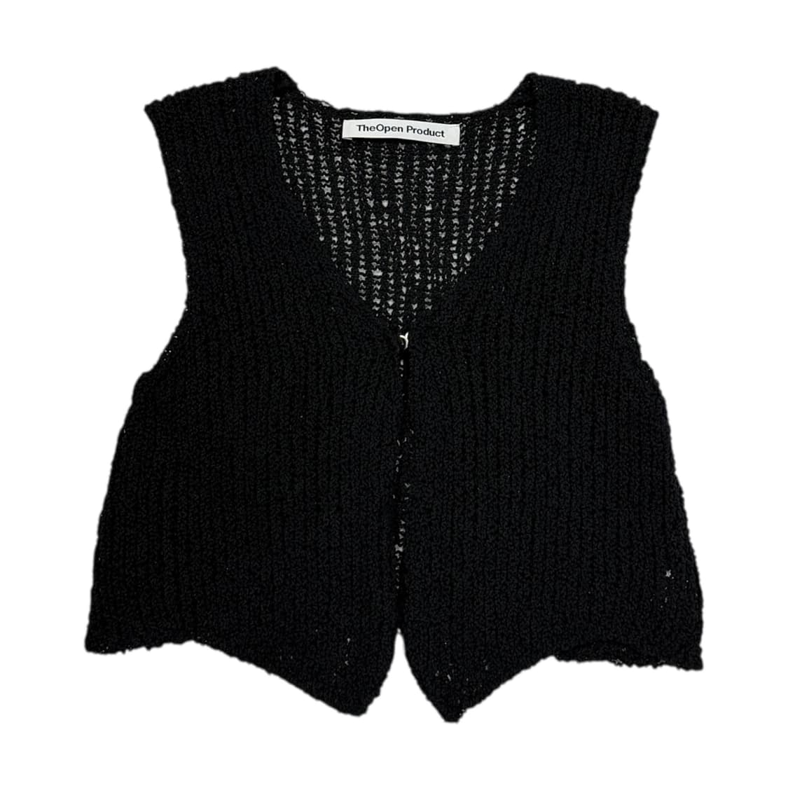 더오픈프로덕트 니트 베스트 조끼 블랙 상품이미지1