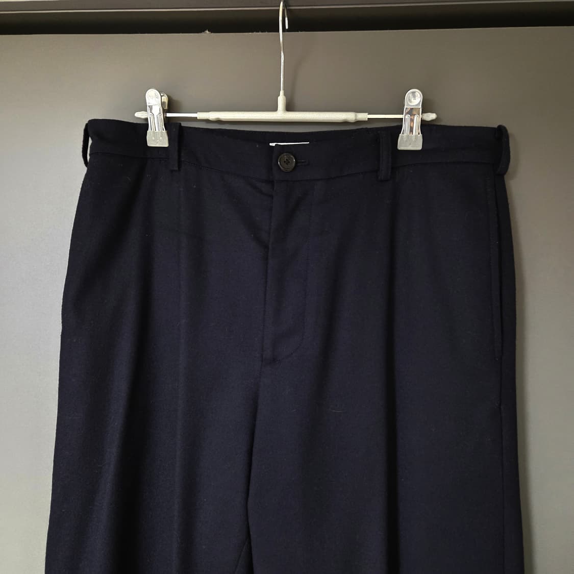 [1] 우드비 울 캐시미어 팬츠 네이비 / 슬랙스 트라우저 포터리 코모리 상품이미지3