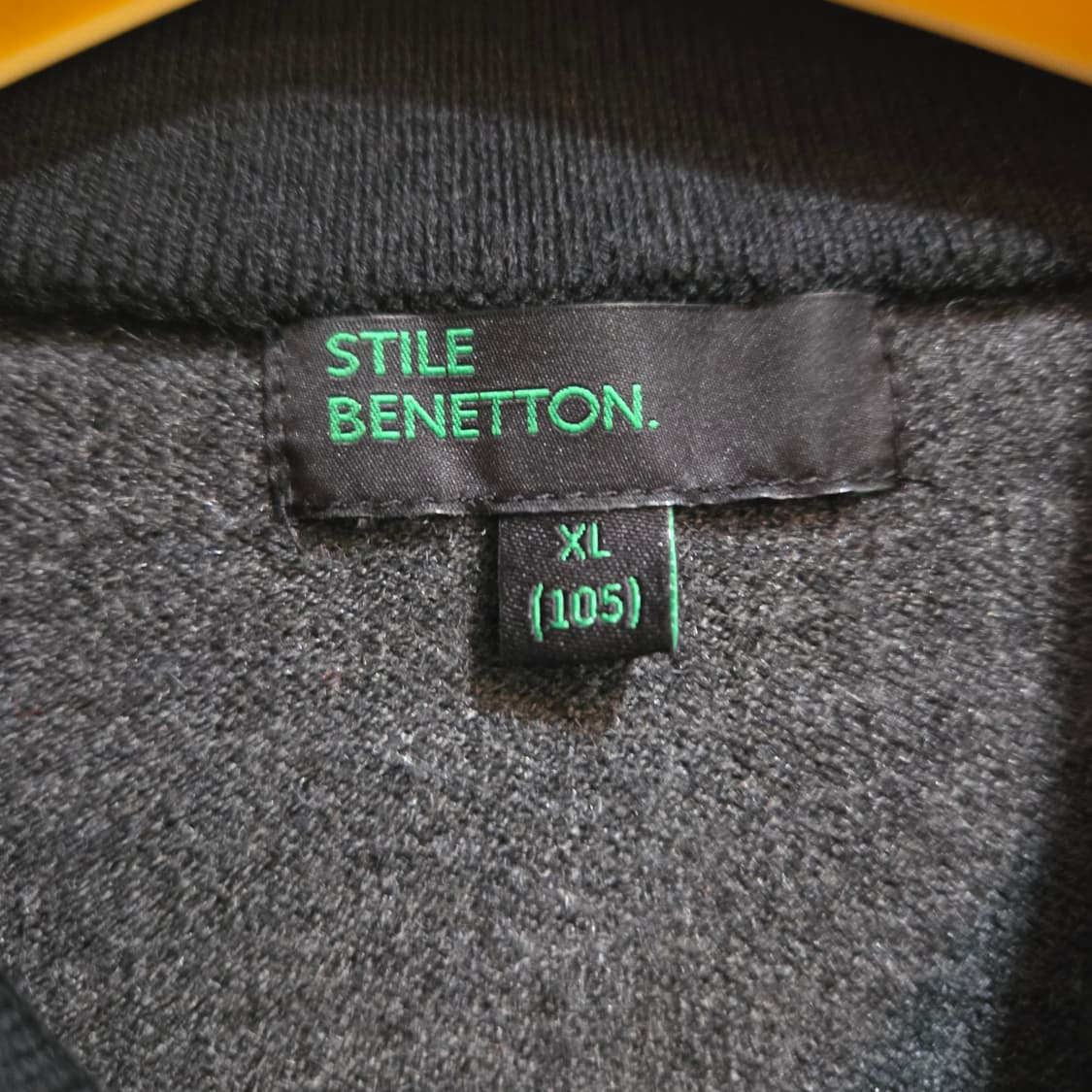 베네통 그레이 카라넥 니트 상품이미지3