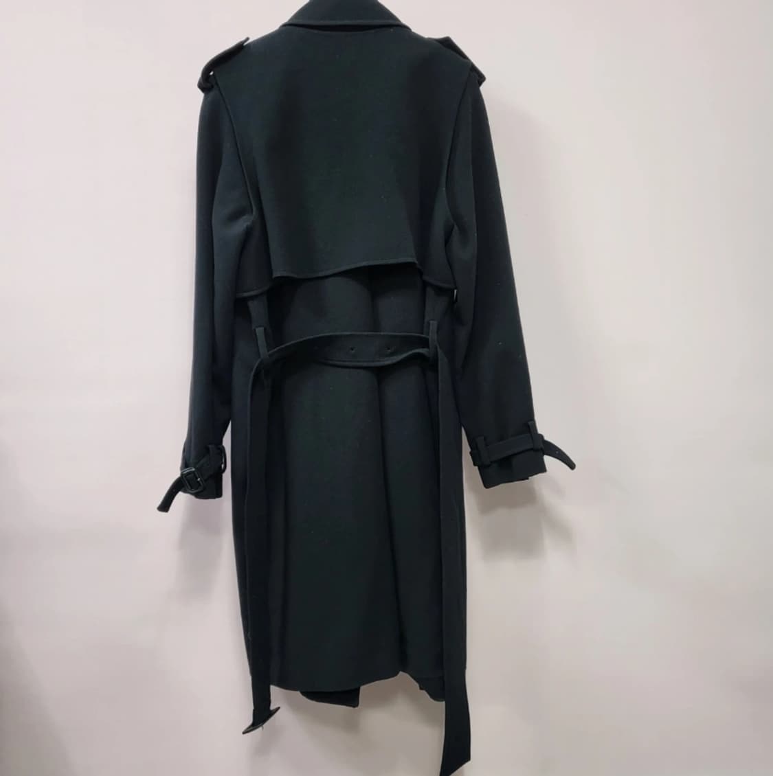 톰보이 블랙 더블 롱코트 ~66 상품이미지3