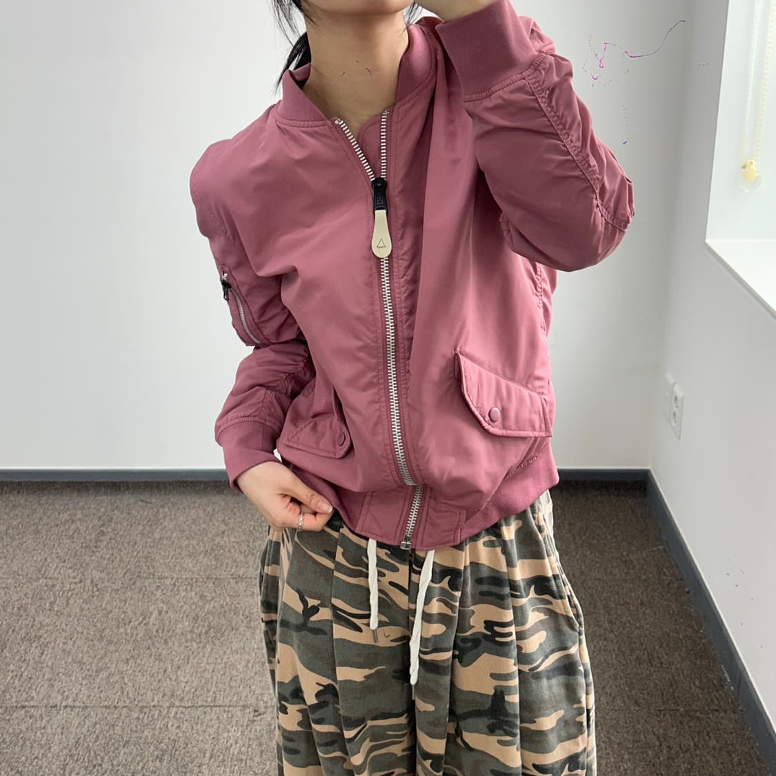 Alpha industries 알파인더스트리 인디핑크 항공점퍼 상품이미지2