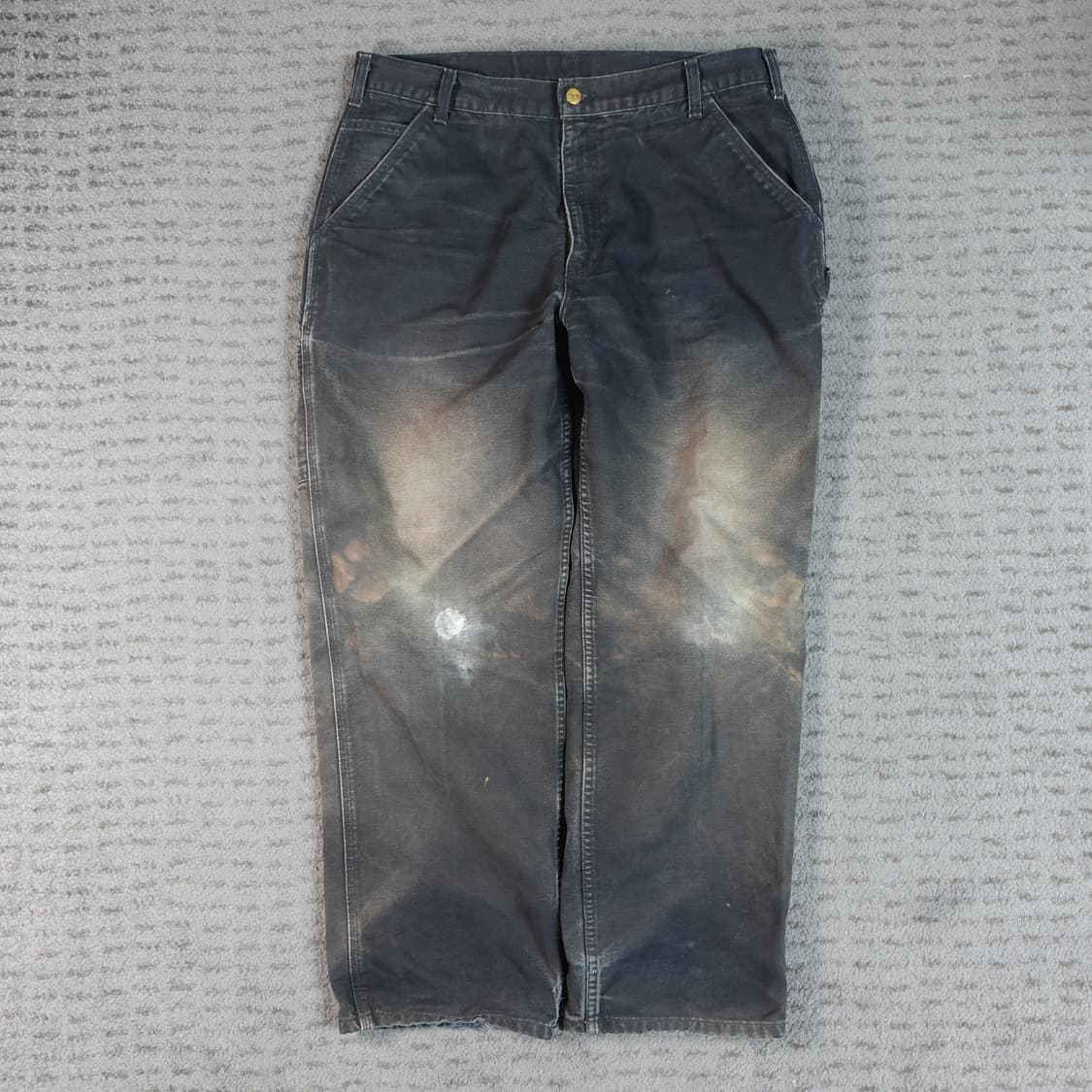 빈티지 칼하트 b11 싱글니 블랙페이딩 팬츠 36x30 상품이미지1