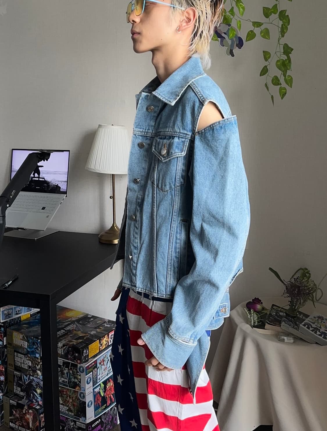 문탠(MOONTAN) 해체주의 데님 자켓 상품이미지3