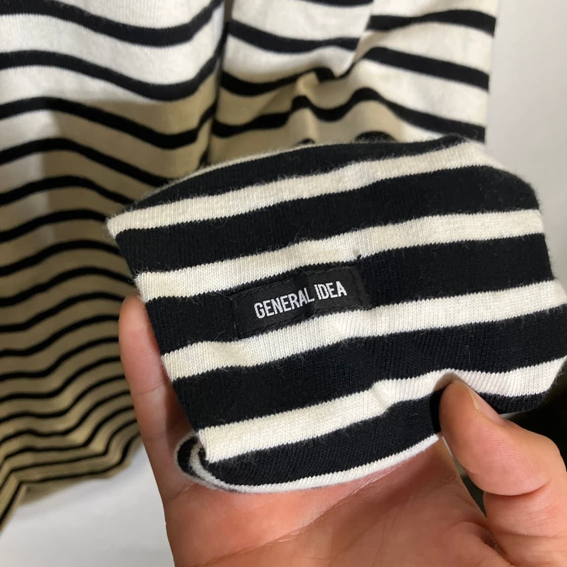 48)제너럴아이디어 스트라이프 긴팔 티셔츠 롱슬리브 상품이미지3