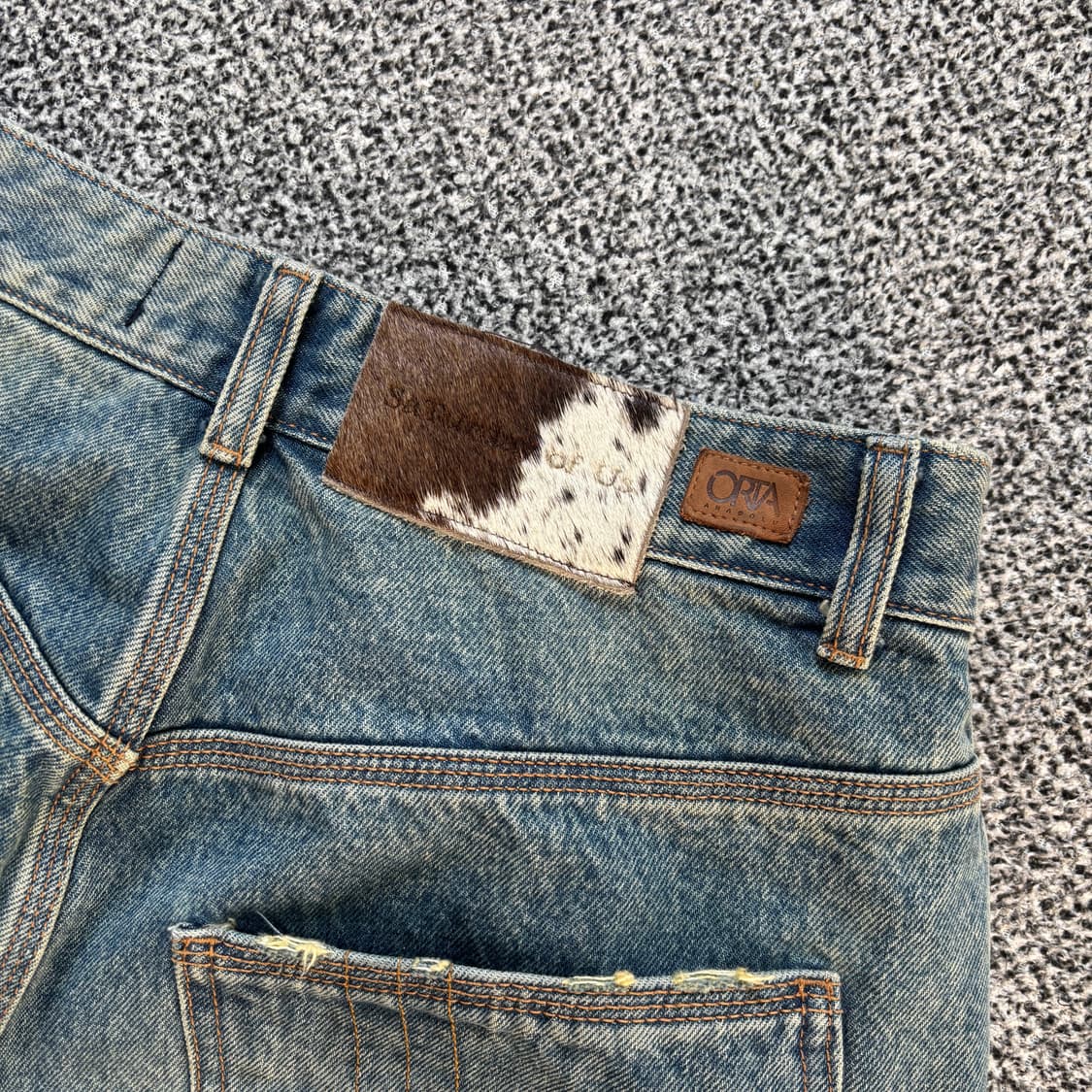 STU 와이드 데님 팬츠 (샘플) 상품이미지5