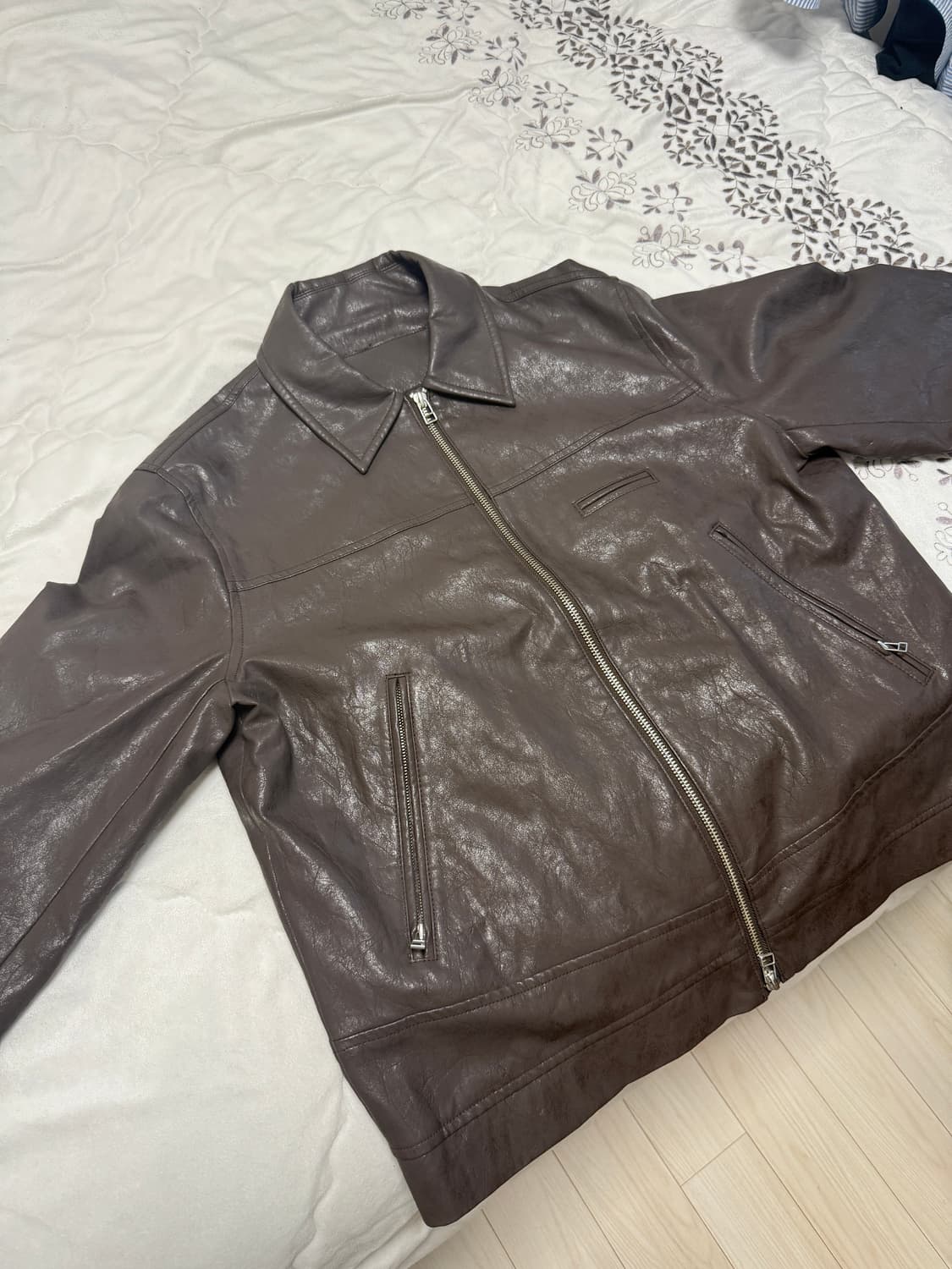 999휴머니티 헤리티지 포 레더 자켓 브라운 상품이미지3