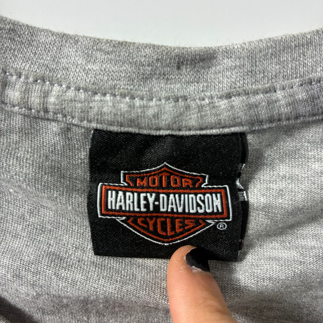 Harley davidson   할리 데이비슨 우먼스 그레이 반팔 티셔츠 상품이미지6