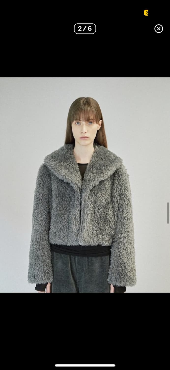 다이애그널 리버시블 무스탕 자켓 상품이미지2