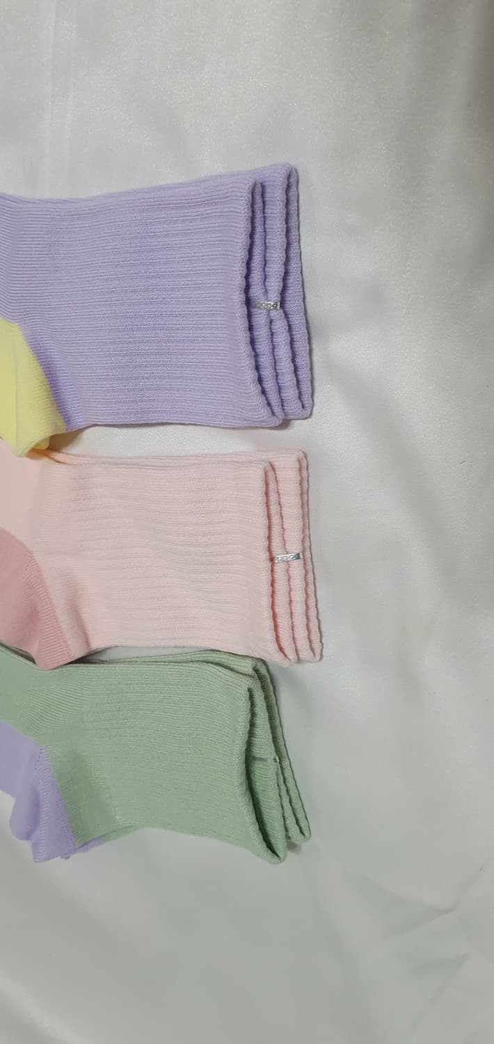 3컬레 가격~ 파스텔톤 아이스크림톤 투톤 양말  상품이미지6