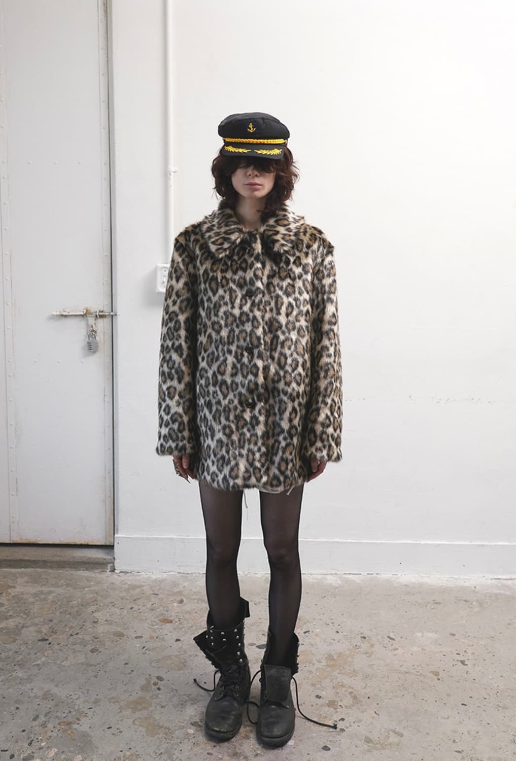 데어드 Dared leopard coat 레오파드 퍼 코트 새상품 상품이미지1