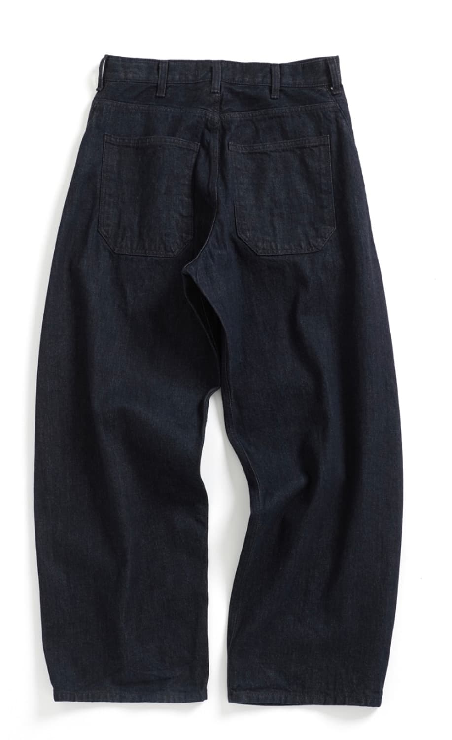 해칭룸 와이드 커브진 워시드 인디고 상품이미지3