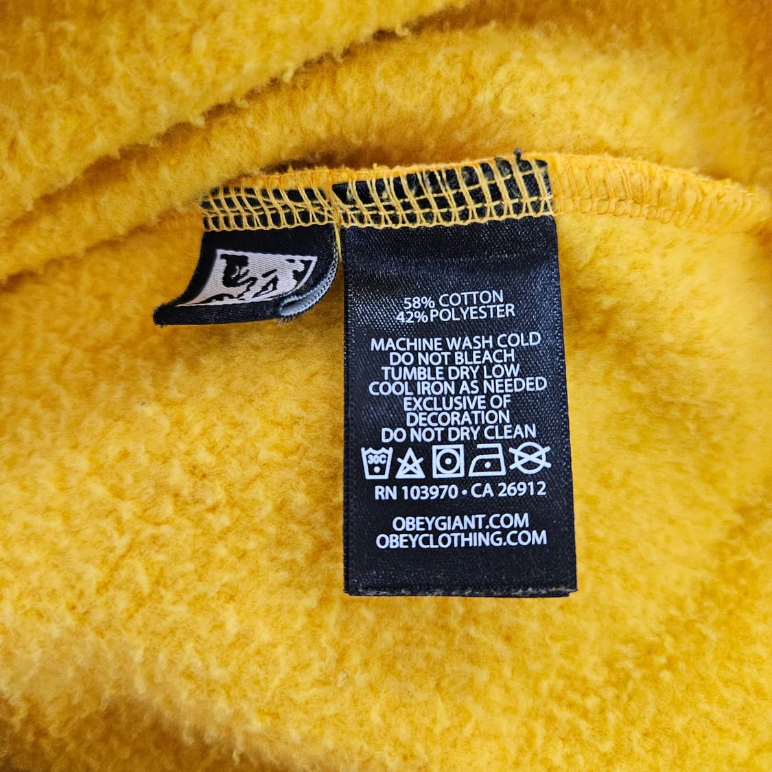 [M] 오베이 월드와이드 빅로고 기모 베이직 맨투맨 0116Y1 상품이미지5