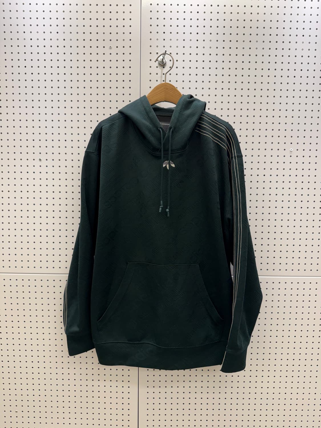 아디다스 알렉산더왕 로고 후드티 그린 U1584 상품이미지2