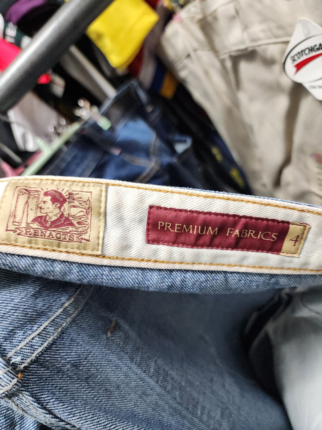 리넥츠 콘밀데님 셀비지 와이드 데님팬츠 상품이미지8