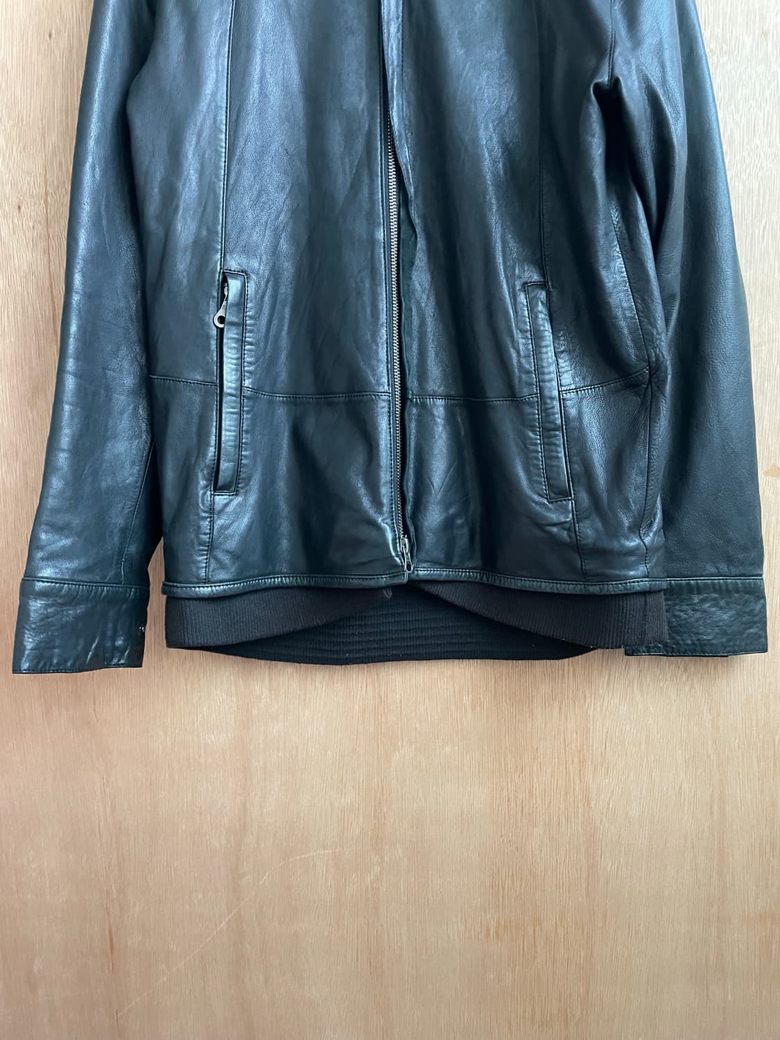 Lui’s 레더 후드 집업 자켓 상품이미지7