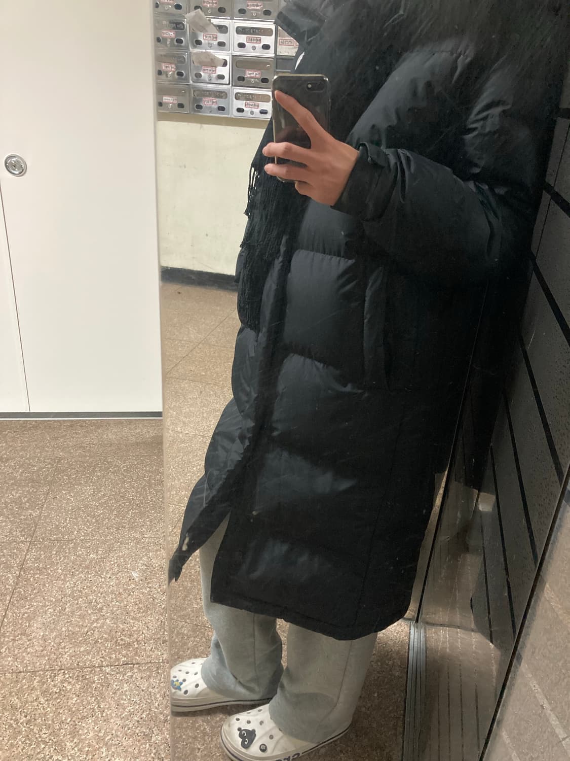 노스페이스 검정색 롱패딩 상품이미지2