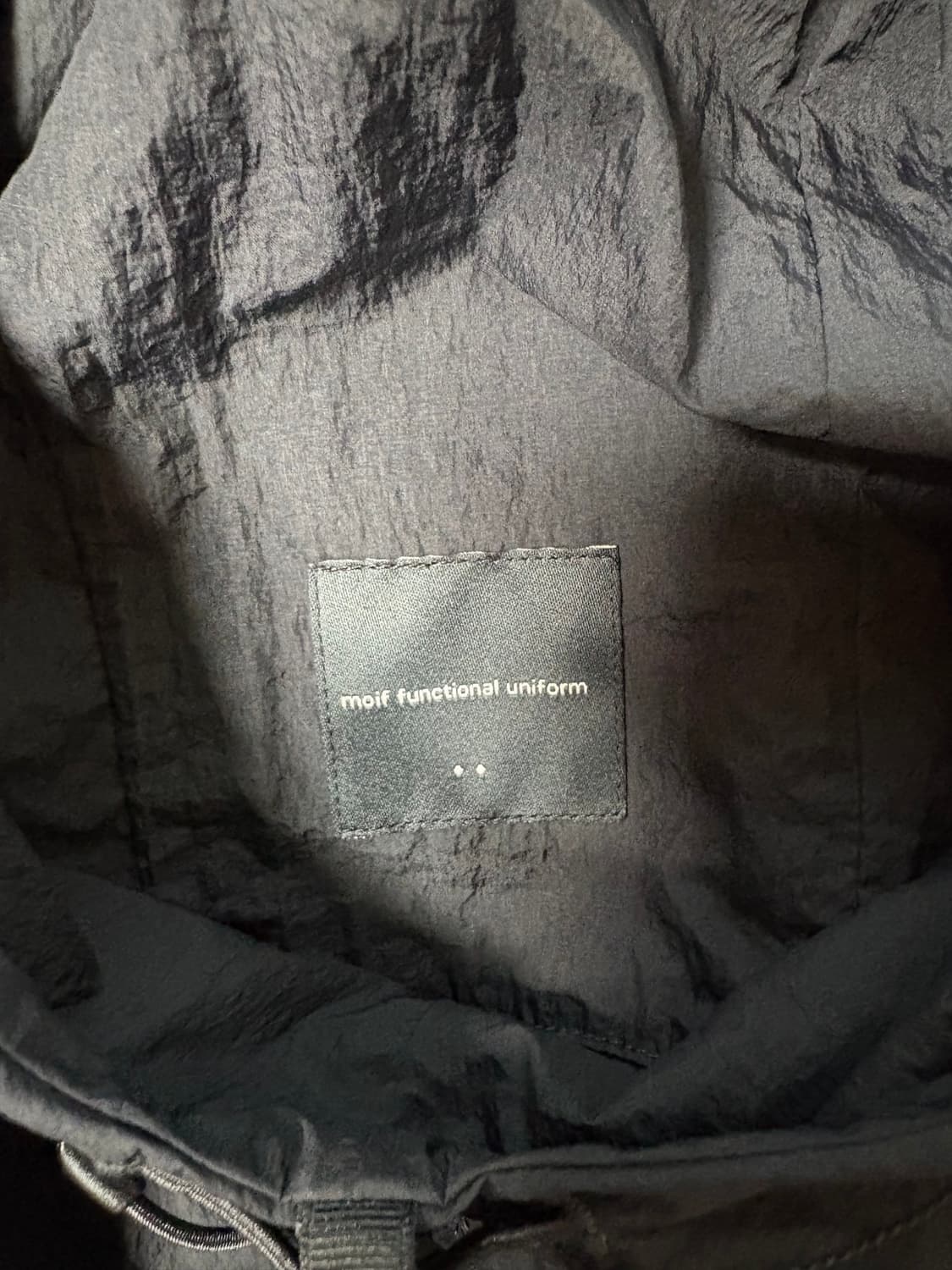 [2]모이프 MOIF Mil LT anorak black 상품이미지3