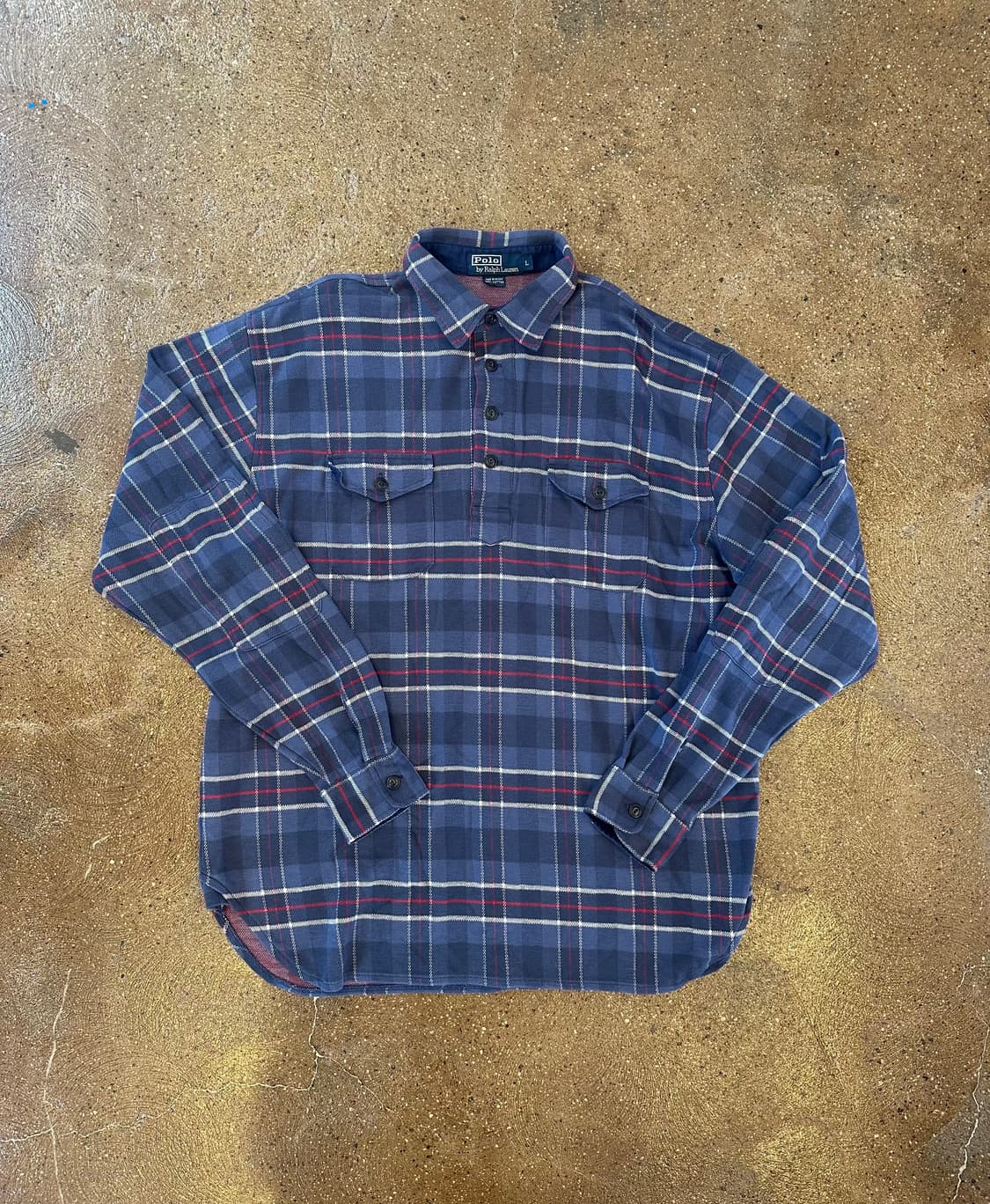 90s 빈티지 폴로 풀오버 셔츠 95000 / 527  상품이미지1