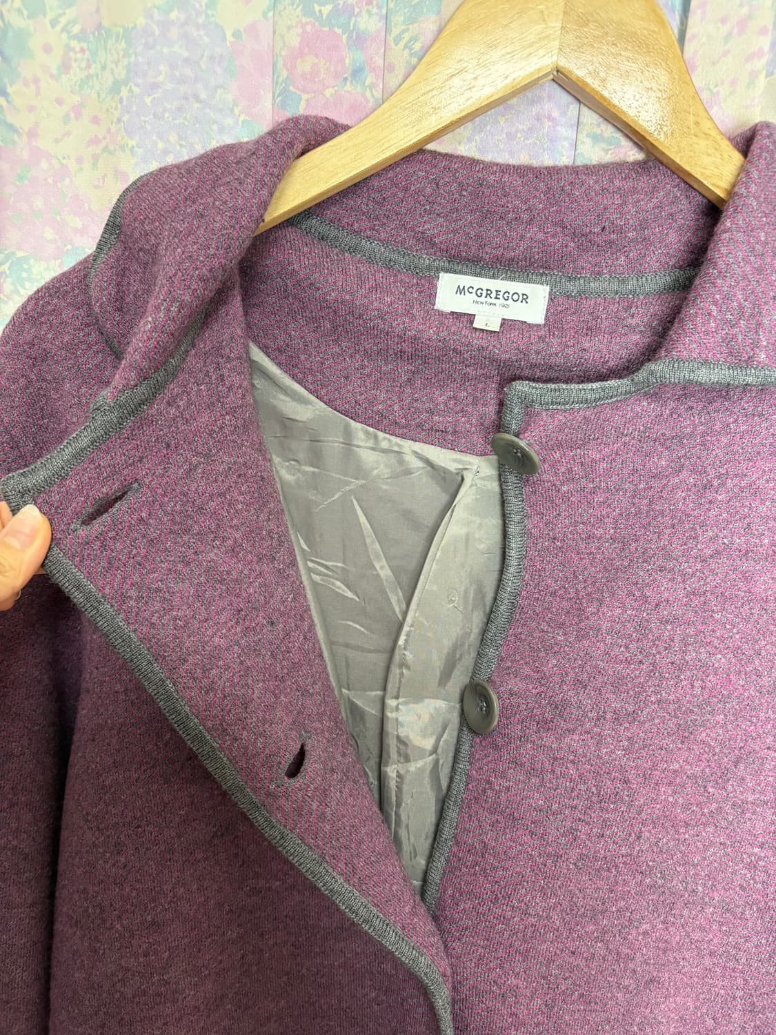 보라 카라 울 가디건 상품이미지7