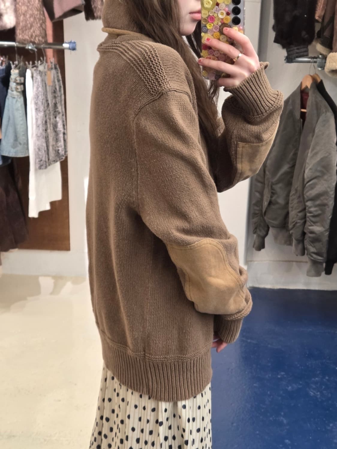 PRL 폴로 랄프로렌 버클 숄카라 니트 상품이미지2