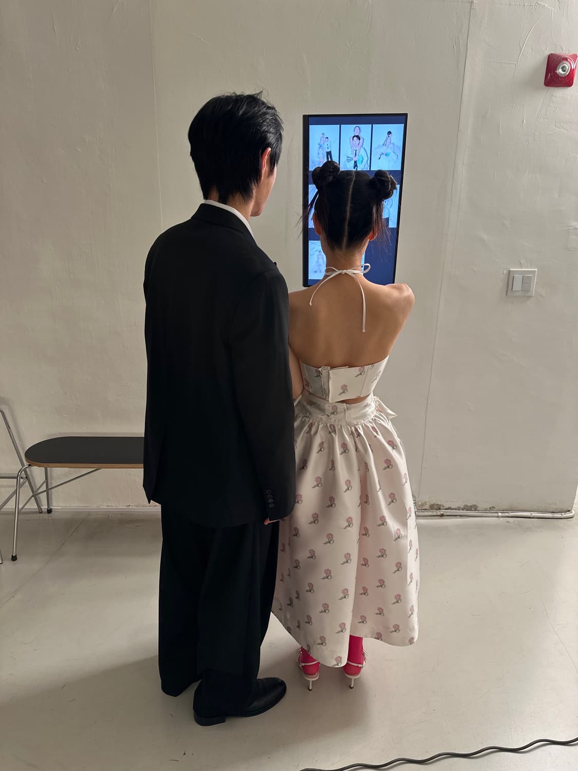 민주킴 pink print set / 웨딩 드레스 셀프 웨딩 촬영 상품이미지4